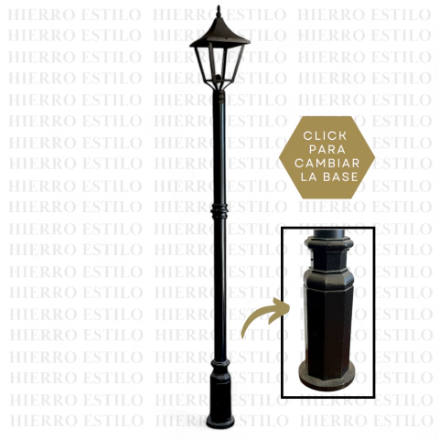 columnas de alumbrado de hierro simple