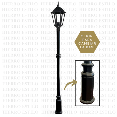 columnas de alumbrado de hierro hexa