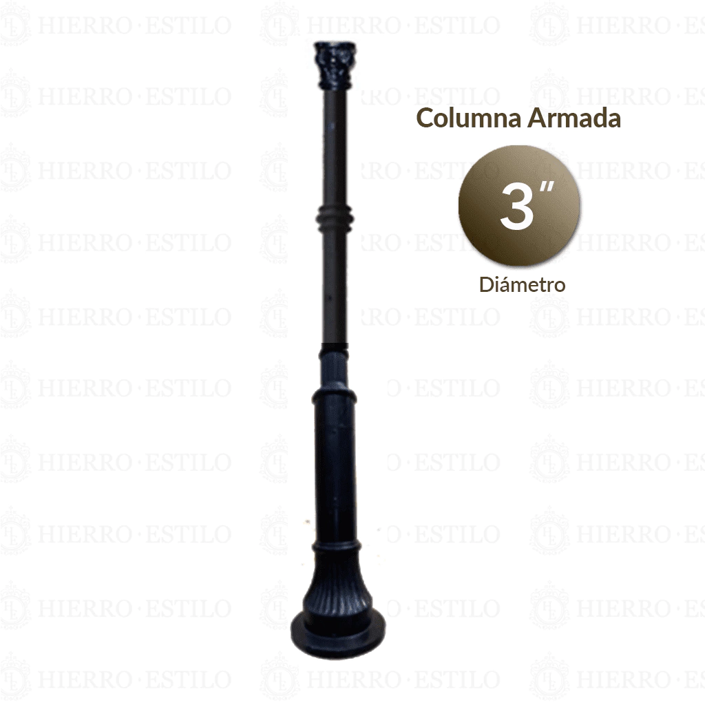 columnas de hierro para techos 3 diamétros