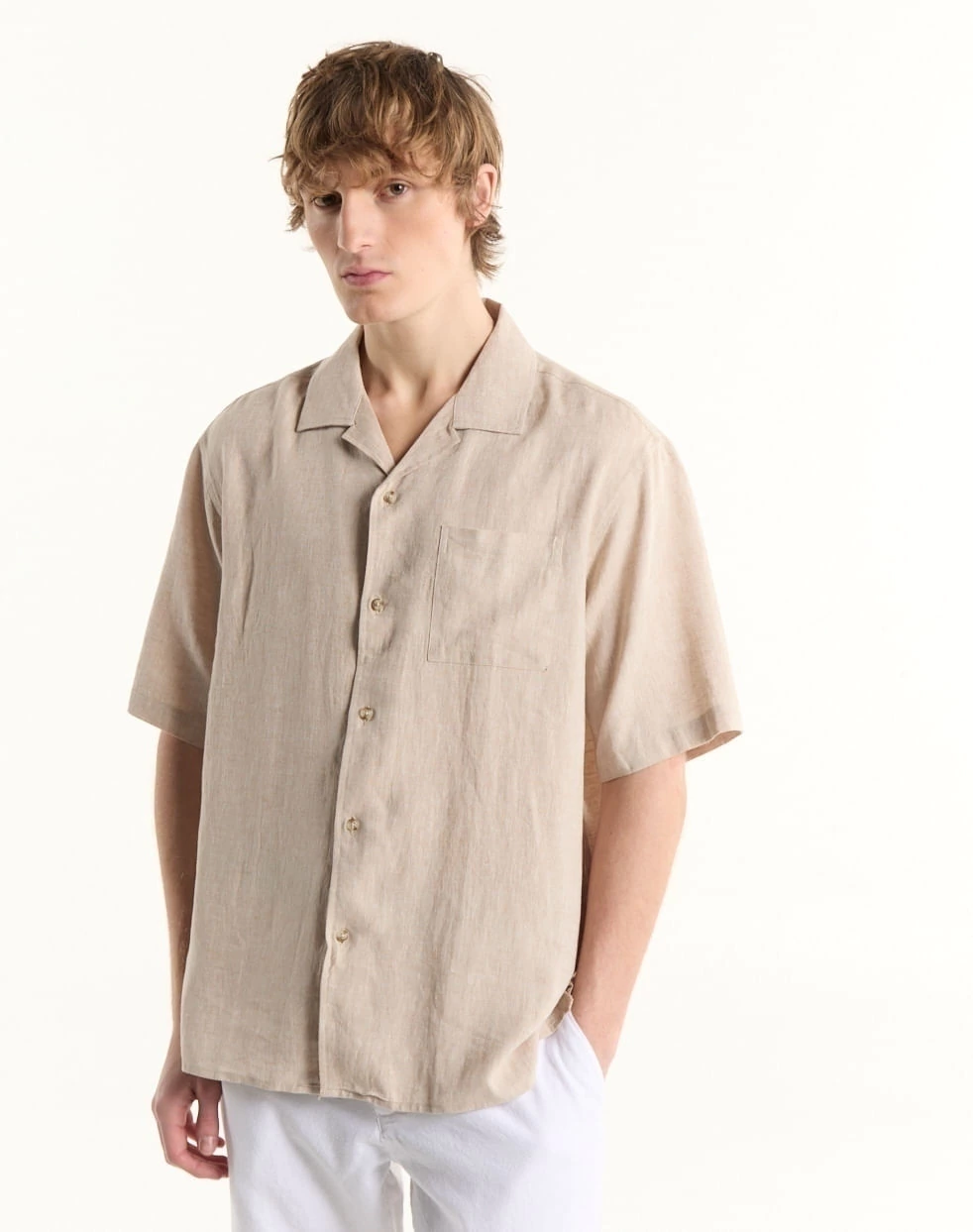 Camisa Lino Anthurium - Equus