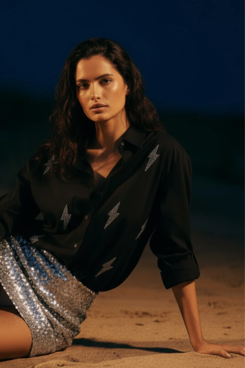CAMISA SHINE - Agustina Saquer