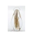 Nossa Senhora Cristal Murano Cinza Claro Ouro 24k 23 cm