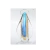  Nossa Senhora Cristal Murano Azul Ouro 24k 23 cm