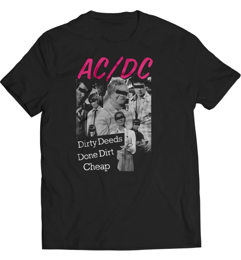Remeras Rock Ac/dc -dirty Deeds Done Dirt Cheap