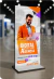 TOTEM PUBLICITARIO MDF 60x180cm. - tienda online