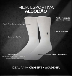 Imagem do Meia Lurk Listras (Branca)