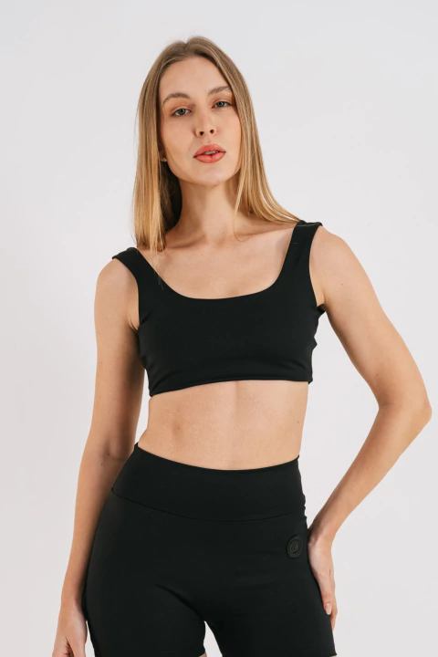 Top preto para corrida Lurk