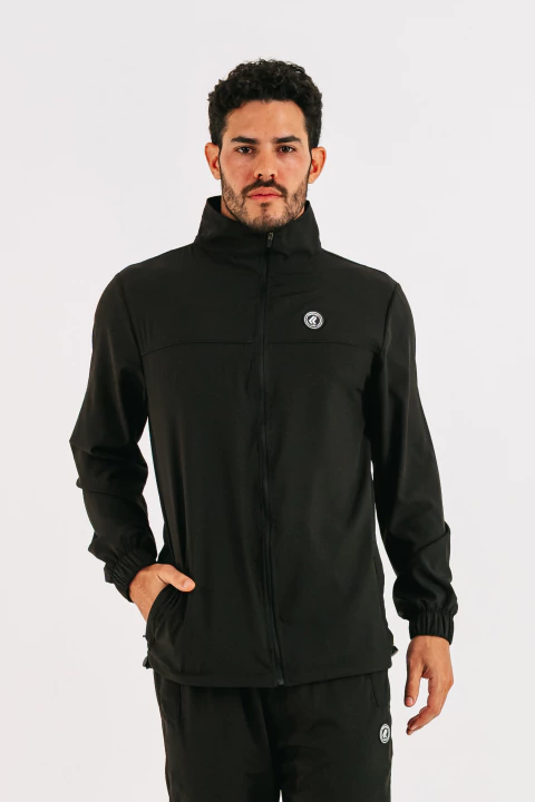 jaqueta corta vento preta para corrida lurk