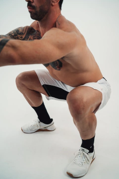 shorts branco com lycra