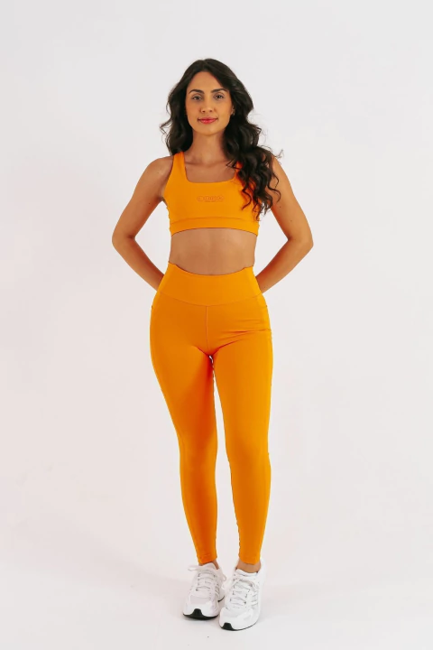 Conjunto Shorts Constancy Focus Mango (Top + Legging)