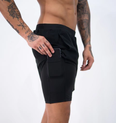 Shorts Curto c/Lycra 2 em 1 Preto Lurk - comprar online