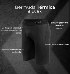 Bermuda Térmica Preta Lurk - loja online