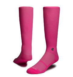 meia performance rosa neon