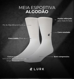 Imagem do Kit 4 Meias Algodão Clássicas Lurk