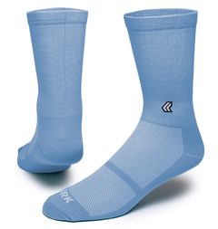 meia performance azul claro