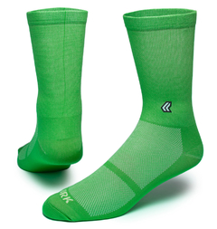 Meia performance verde neon