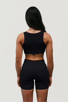 Shorts Feminino Bolso Lateral Preto Patch Lurk - Lurk | Meias e Vestuário Fitness [@lurkbr]