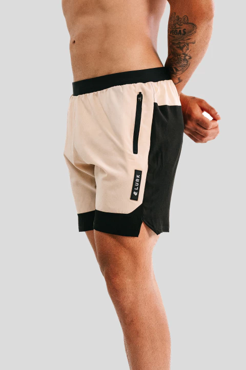 Shorts Essence Masculino Angorá/Preto Lurk - comprar online