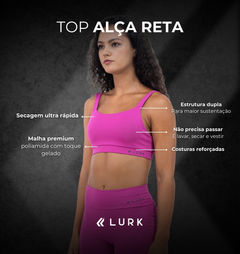 Imagem do Top Alça Reta Fúcsia Lurk