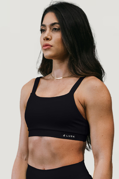 Top Alça Reta Preto Patch Lurk - comprar online