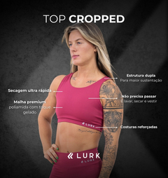 Top Cropped Rosa Lurk - loja online