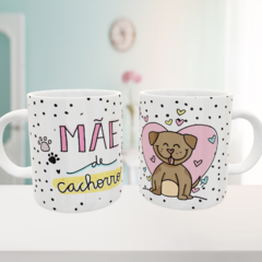 Caneca Mãe de Cachorro Coração