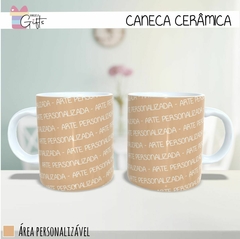 Caneca Cerâmica Branca Personalizada 325ml