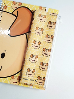 Caderno + Estojo c/ Elástico Pets Cachorro - comprar online