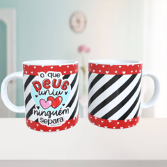 Caneca Namorados Deus Uniu