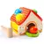 Casita de descarga de madera