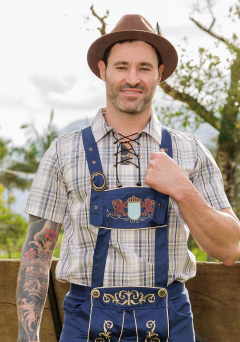Camisa Gola e Cordão Areia, Branco e Marinho