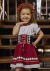 Vestido Jasmim Marsala Infantil - comprar online
