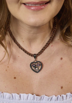 Colar Liebe Cristal Chocolate 342