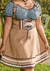 Transforme-se com o Traje Blume Conhaque! Conforto e estilo em corpete com suspensórios e saia fluída. Descubra nossas blusinhas e arrase na sua produção!