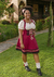 Descubra o elegante Traje Blume Marsala: corpete, saia e suspensórios que se ajustam ao corpo. Adquira o seu e destaque-se com estilo!