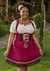 Descubra o elegante Traje Blume Marsala: corpete, saia e suspensórios que se ajustam ao corpo. Adquira o seu e destaque-se com estilo!