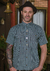 Camisa Edelweiss Verde Água e Preto