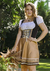 Descubra o Vestido Copo de Leite Cobre: tudo costurado junto! Blusa em laise e saia em camurça. Praticidade e estilo em um só look. Adquira já o seu!