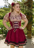 Descubra o Traje Liebe Marsala, modelo de colete e saia que une conforto e estilo. Compre agora e arrase na Oktoberfest!