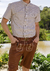 Camisa Edelweiss Areia e Branco - Frida e Cia. Trajes Típicos 