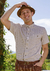 Camisa Edelweiss Areia e Branco - comprar online