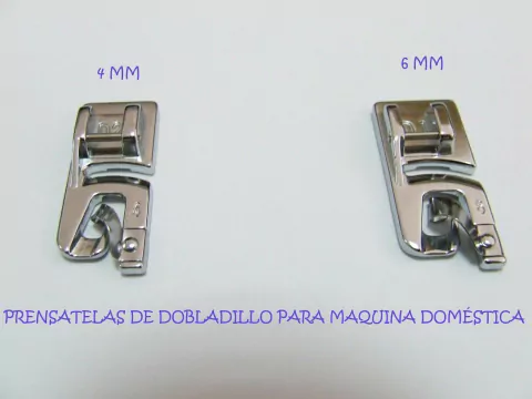 prensatela dobladillo 4 y 6 mm