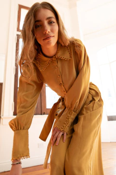 Maxi pantalón Colette Golden - tienda online