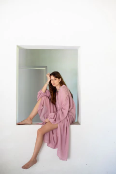 Túnica Santorini rosa