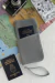 Portapasaporte portadocumentos de viaje - Gris