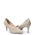 Scarpin Salto Médio Couro Cinza - comprar online