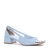 Sapato Cap Toe Azul Claro e Prata