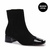 Bota Biqueira Cano Curto Couro Preto