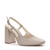 Sapato Slingback Couro Off White