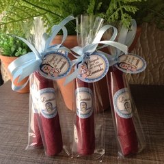 Charutos de Chocolate Recheados com Embalagem Individual Laço e Tag - comprar online